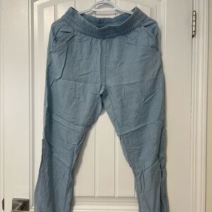 Calvin Klein Sky Blue Relaxed Pants